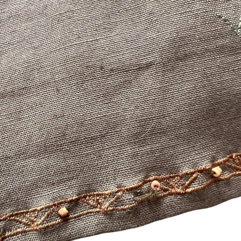 Lemon Grass Dress Womens Size S Sleeveless Safari JumperDress Cotton Linen Blend - Picture 10 of 11